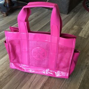 Tory Burch Pink Large Tote Shoulder Bag